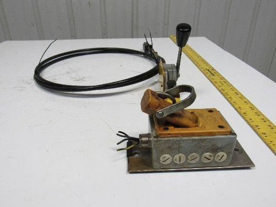 Werke G200 Cable Operator Lever Control W/Brad Harrison Safety plug CNC Lathe