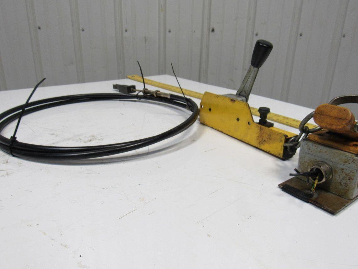 Werke G200 Cable Operator Lever Control W/Brad Harrison Safety plug CNC Lathe