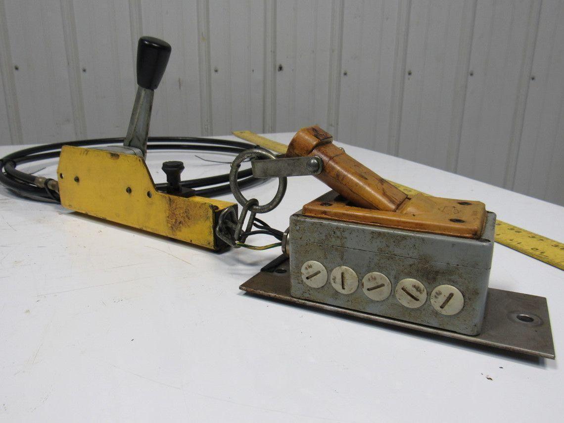 Werke G200 Cable Operator Lever Control W/Brad Harrison Safety plug CNC Lathe