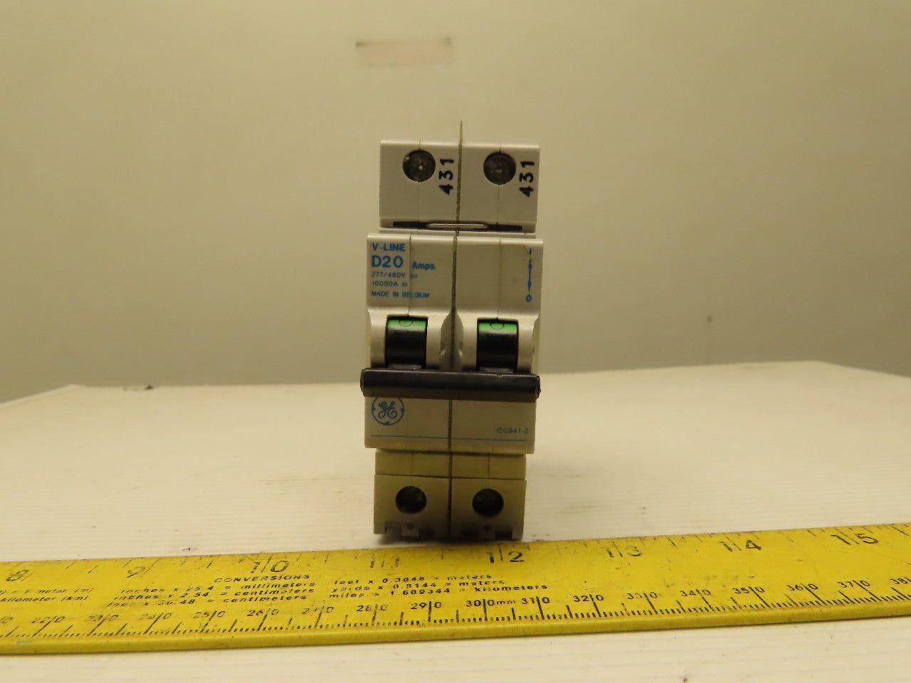 General Electric V37220 V Line D20 277/480V Miniature Circuit Breaker