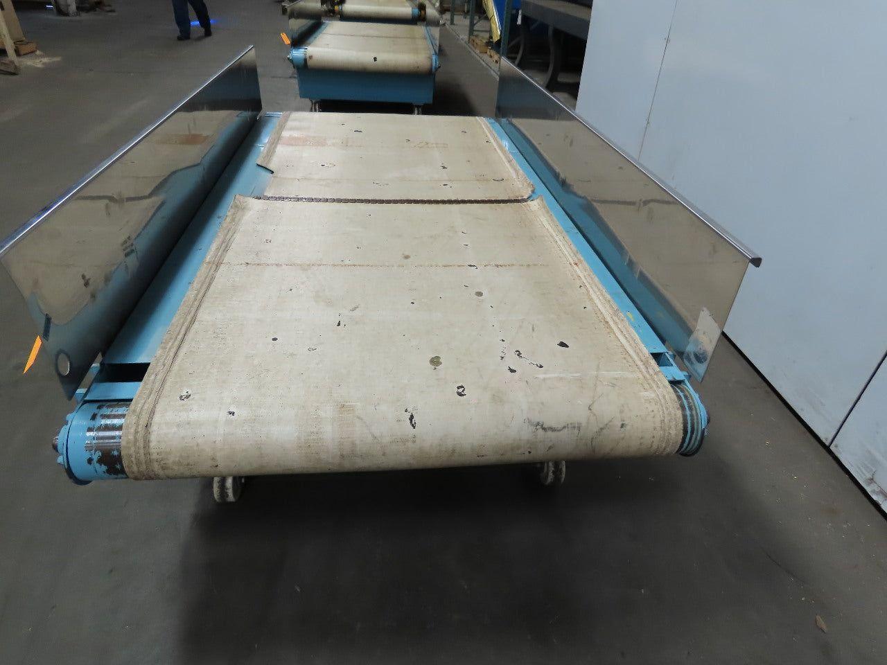 Slider Bed Center Drive Conveyor 41-1/2" Belt X 94" Long 30FPM 230/460V 3Ph
