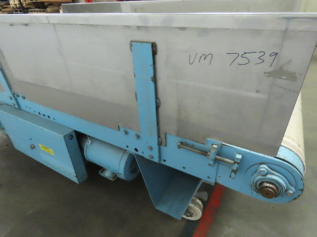 Slider Bed Center Drive Conveyor 41-1/2" Belt X 94" Long 30FPM 230/460V 3Ph