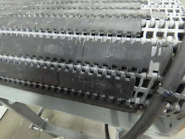 27" Incline Slide Bed Conveyor 17-1/2" Plastic Chain Belt 302 FPM 208-230/460