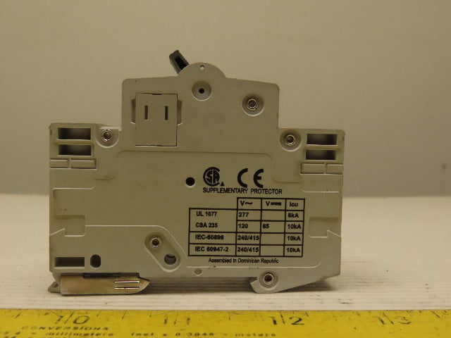 Eaton Cutler Hammer WMS1D13 13A 1 Pole Circuit Breaker DIN Rail Mount Lot of 2
