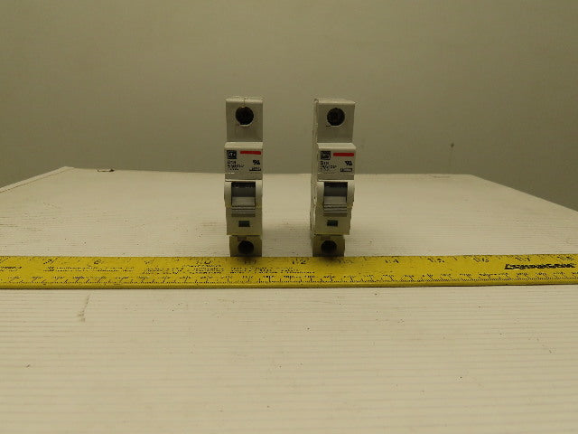 Eaton Cutler Hammer WMS1D13 13A 1 Pole Circuit Breaker DIN Rail Mount Lot of 2
