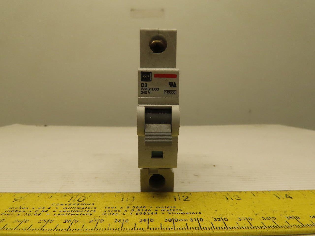 Eaton Cutler Hammer WMS1D05 5AMP Single Pole Circuit Breaker DIN Rail Mount