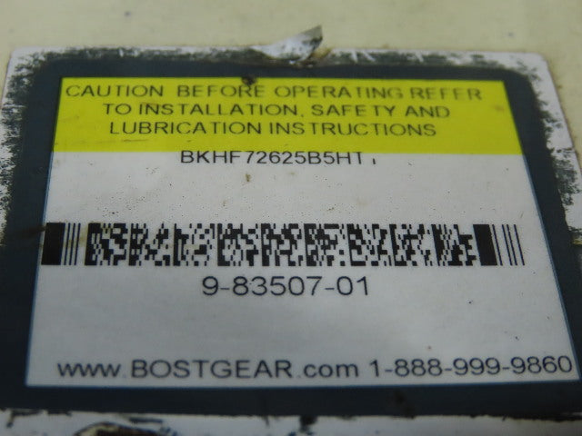 Boston Gear BKHF72625B5HT1 Wash Down Speed Reducer 25:1 Ratio