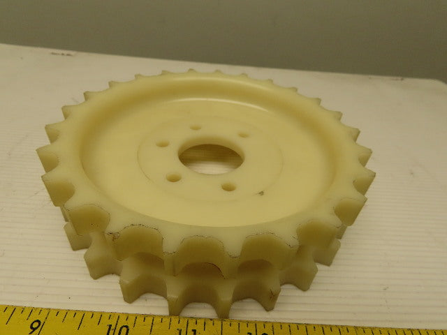 UNI 6" OD x 1-5/8" 25T 2 Row Conveyor Chain Sprocket