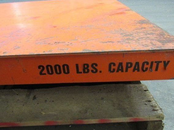 Presto X4W24-20 2000 LB 48"x48" Hydraulic Scissor Lift 7"-43" Height 460V 3Ph