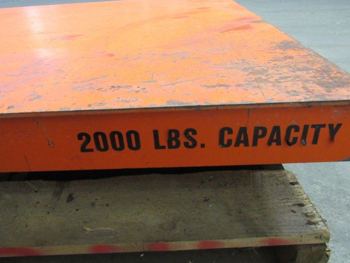 Presto X4W24-20 2000 LB 48"x48" Hydraulic Scissor Lift 7"-43" Height 460V 3Ph