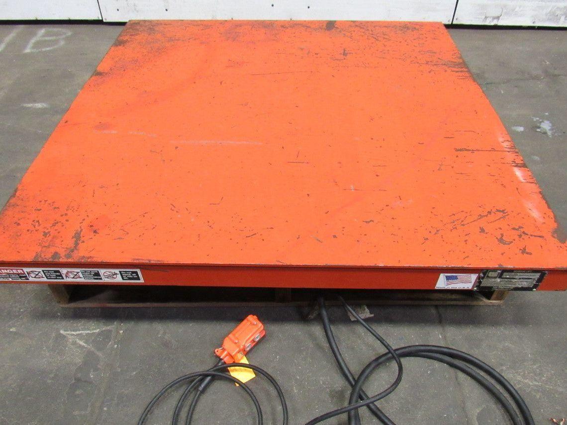 Presto X4W24-20 2000 LB 48"x48" Hydraulic Scissor Lift 7"-43" Height 460V 3Ph