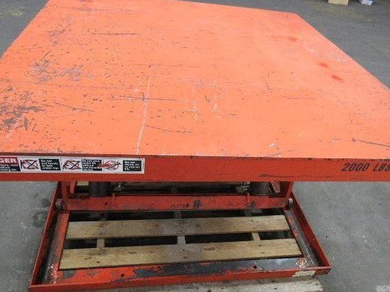 Presto X4W24-20 2000 LB 48"x48" Hydraulic Scissor Lift 7"-43" Height 460V 3Ph