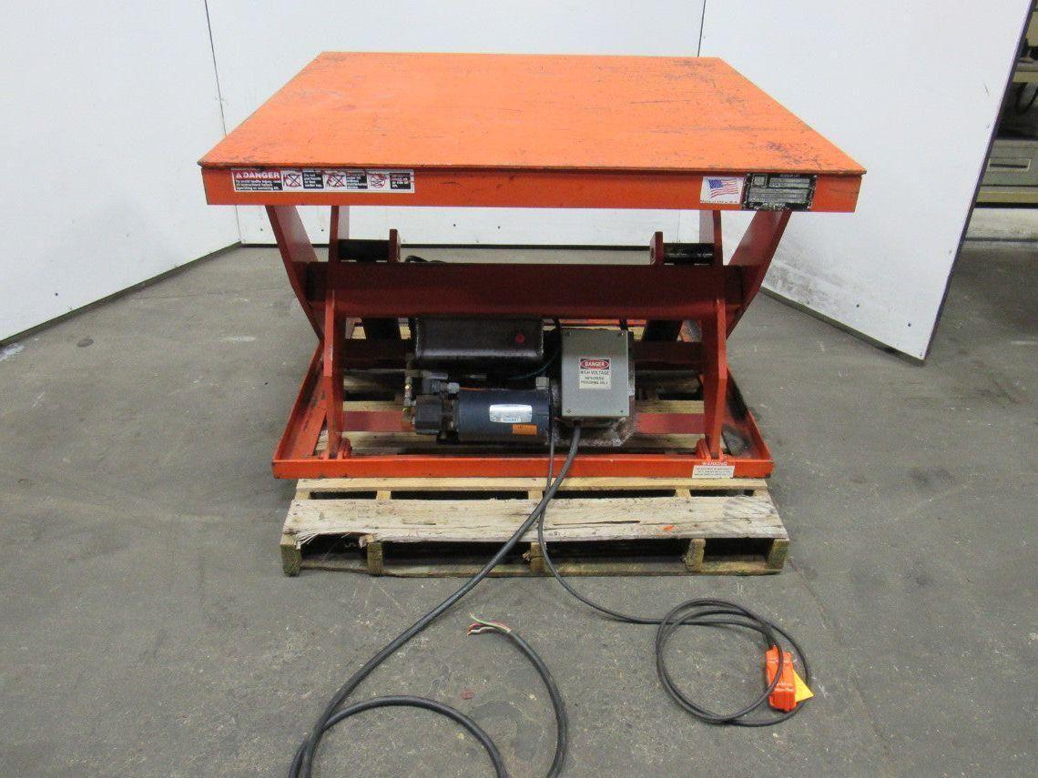 Presto X4W24-20 2000 LB 48"x48" Hydraulic Scissor Lift 7"-43" Height 460V 3Ph