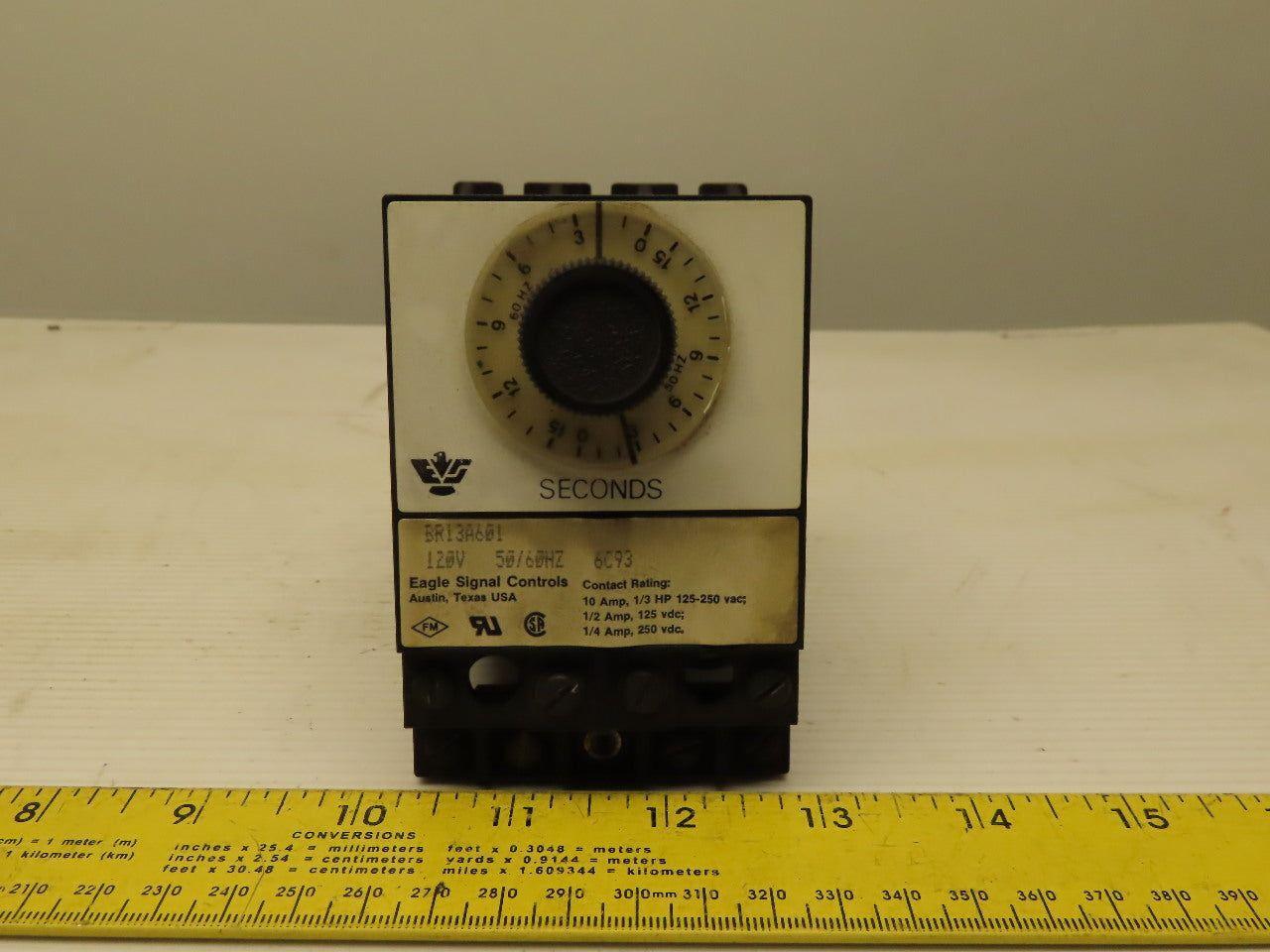 Eagle Signal BR13A601 Relay Timer 120 Volt (2) 0-15 Second Cycles
