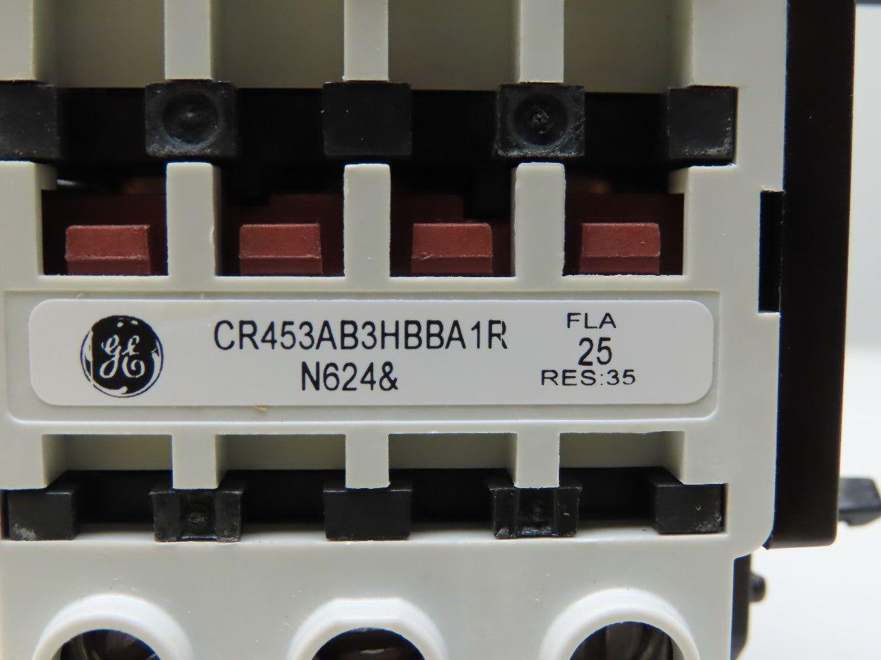 General Electric CR453AB3HBBA1R Contactor Definite Purpose 25A 3 Pole Long Cover