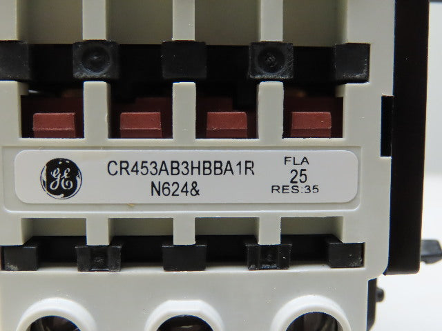 General Electric CR453AB3HBBA1R Contactor Definite Purpose 25A 3 Pole Long Cover