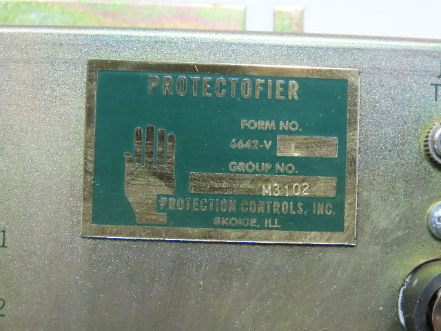 Protection Controls 6642-VL M3102 Single Burner Combustion Safeguard