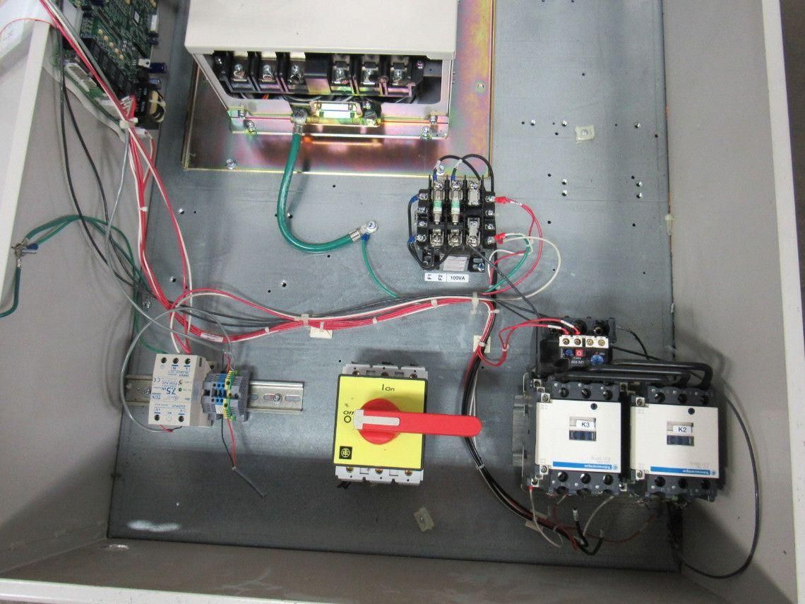 Yaskawa E7LVB052G VFD Drive Bypass Assembly 51KVA 380-480V In 0-480V Out 50/60HZ