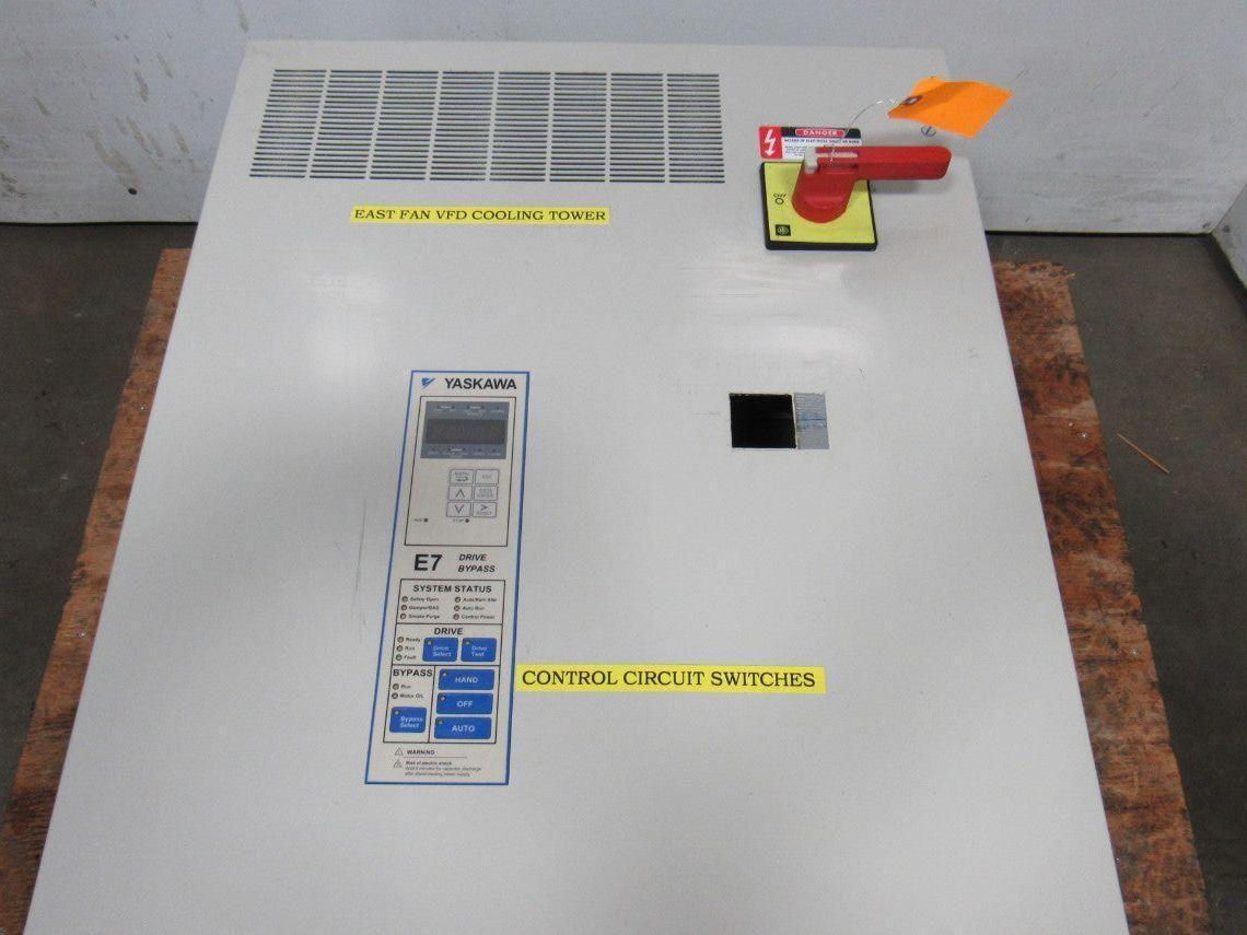 Yaskawa E7LVB052G VFD Drive Bypass Assembly 51KVA 380-480V In 0-480V Out 50/60HZ