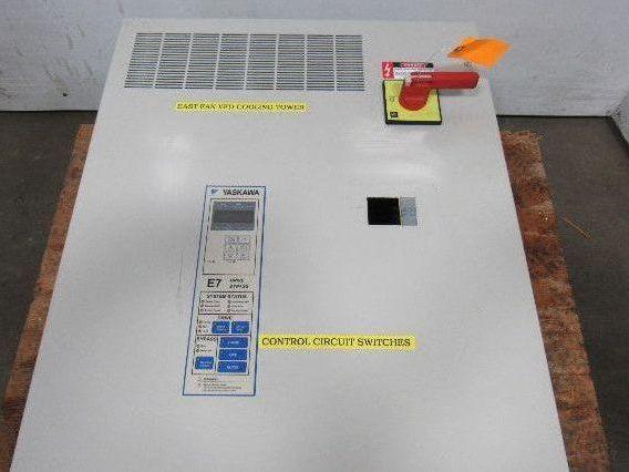 Yaskawa E7LVB052G VFD Drive Bypass Assembly 51KVA 380-480V In 0-480V Out 50/60HZ