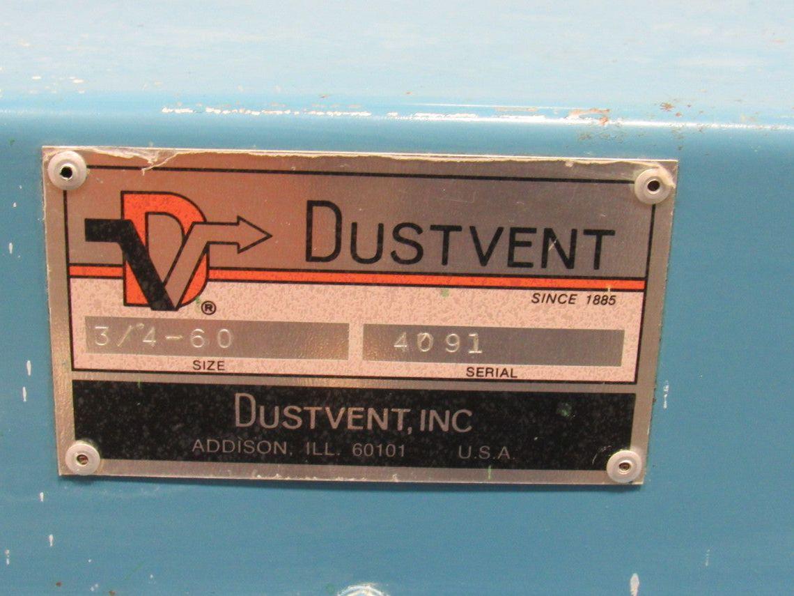 DustVent 3/4-60 Dust collector 3/4Hp 115V 1ph
