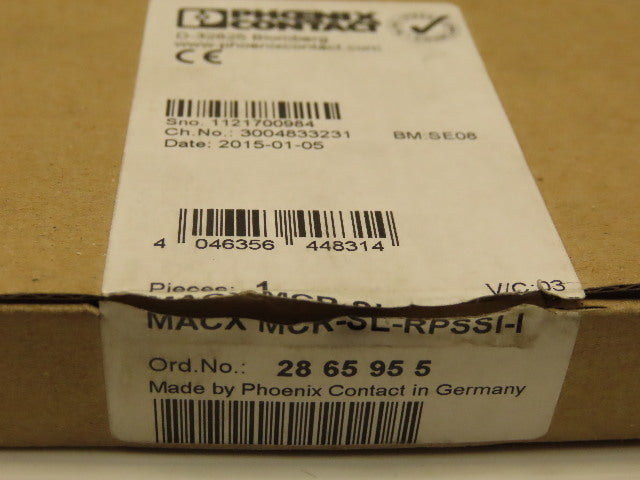 Phoenix Contact MACX MCR-SL-RPSSI-I Repeater Power Supply 30VDC