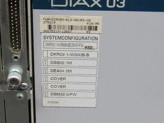 Indramat FWA DIAX03-ELS-05VRS-MS Servo Controller Drive DKR02.1-W300B-BE23-01-FW