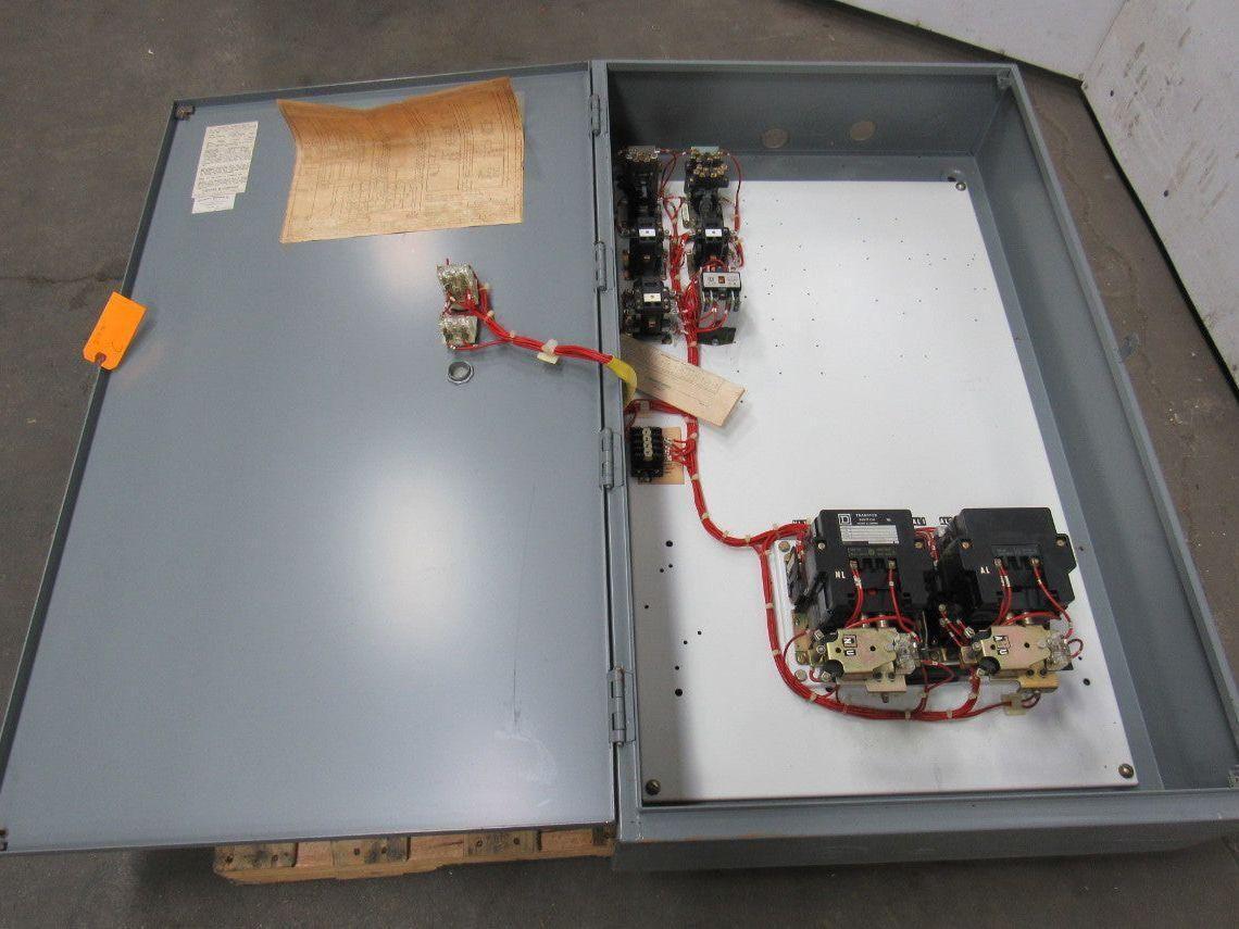 Square D 8901 SQC-8 Ser A 480V 3 Pole 100A Transfer Switch