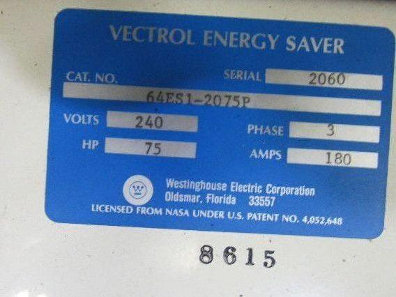 Westinghouse 64ES1-4075N Vectrol 75Hp Solid State Reduced Voltage Starter 480V