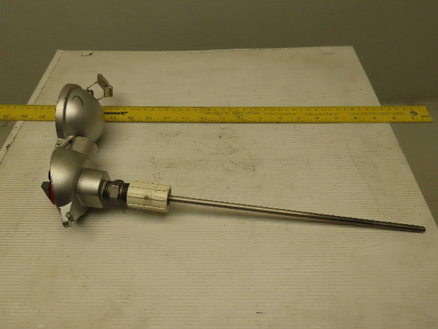 Omega TX250 Two Wire T/C Thermocouple Transmitter W/Housing & 10" probe