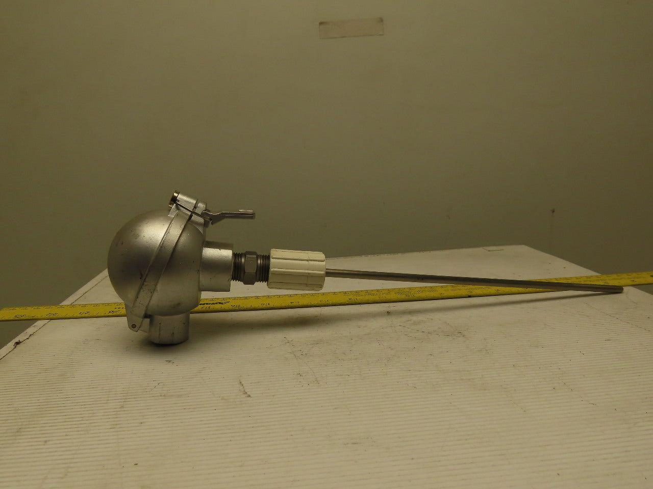 Omega TX250 Two Wire T/C Thermocouple Transmitter W/Housing & 10" probe
