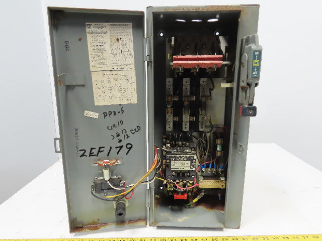 Square D Size 1 8538 SCG12 Combination Motor Starter Controller 8536 SC03D Fused