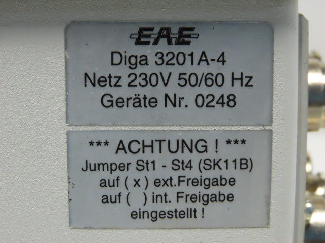 EAE DIGA3201A-4 Jam Monitoring Unit 230V 50/60Hz