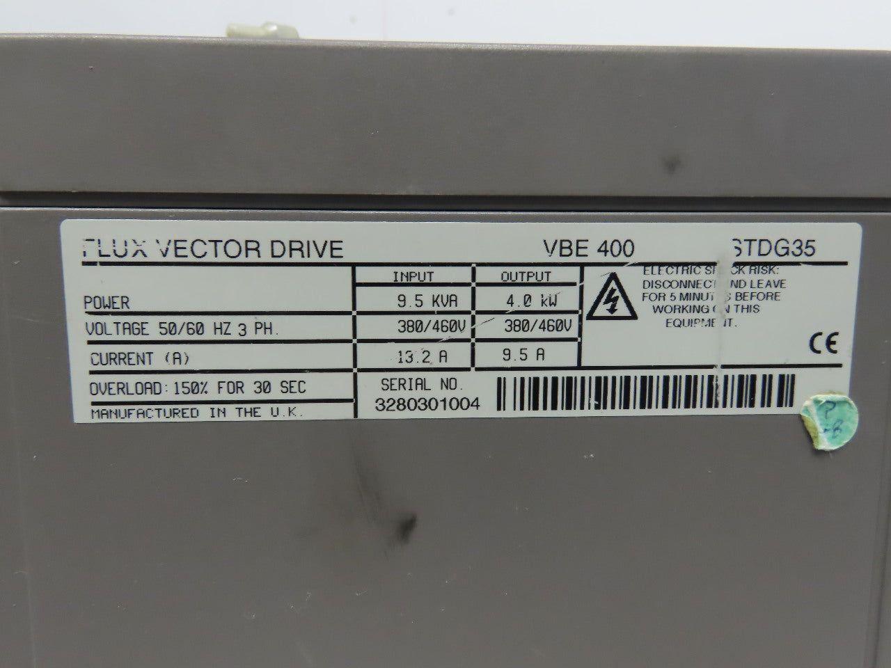 Control Techniques VBE400 STDG35 Flux Vector Drive 4.0Kw 380-460V 13.2A