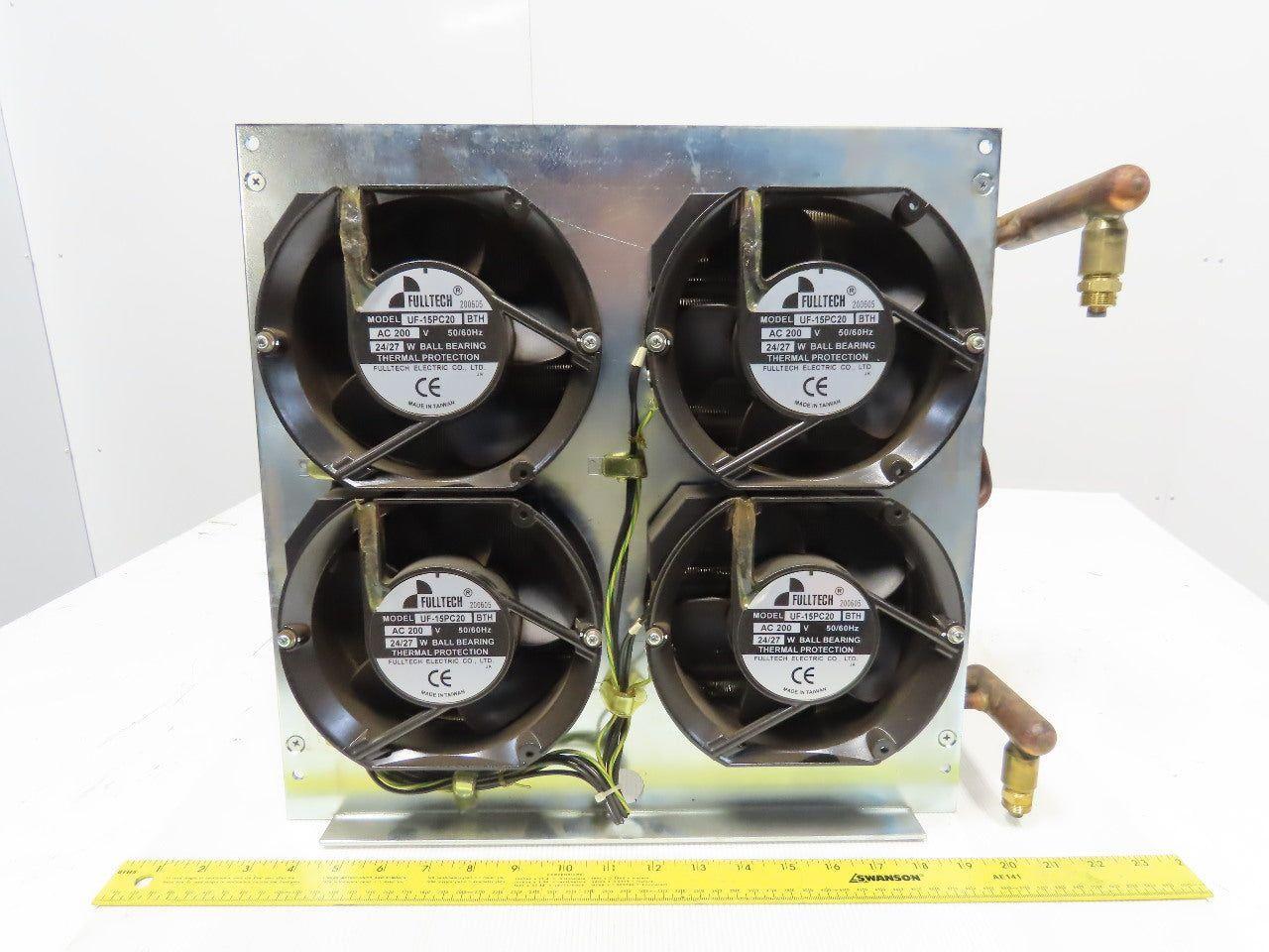Panasonic YB-L200A8Y3E CO2 Laser Oscillator Coolant Heat Exchanger W/ Fans