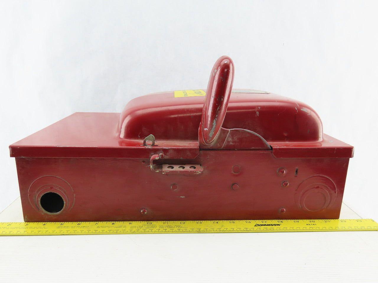 Square D A86343 100A 600V Single Throw Fusible Disconnect Safety Switch
