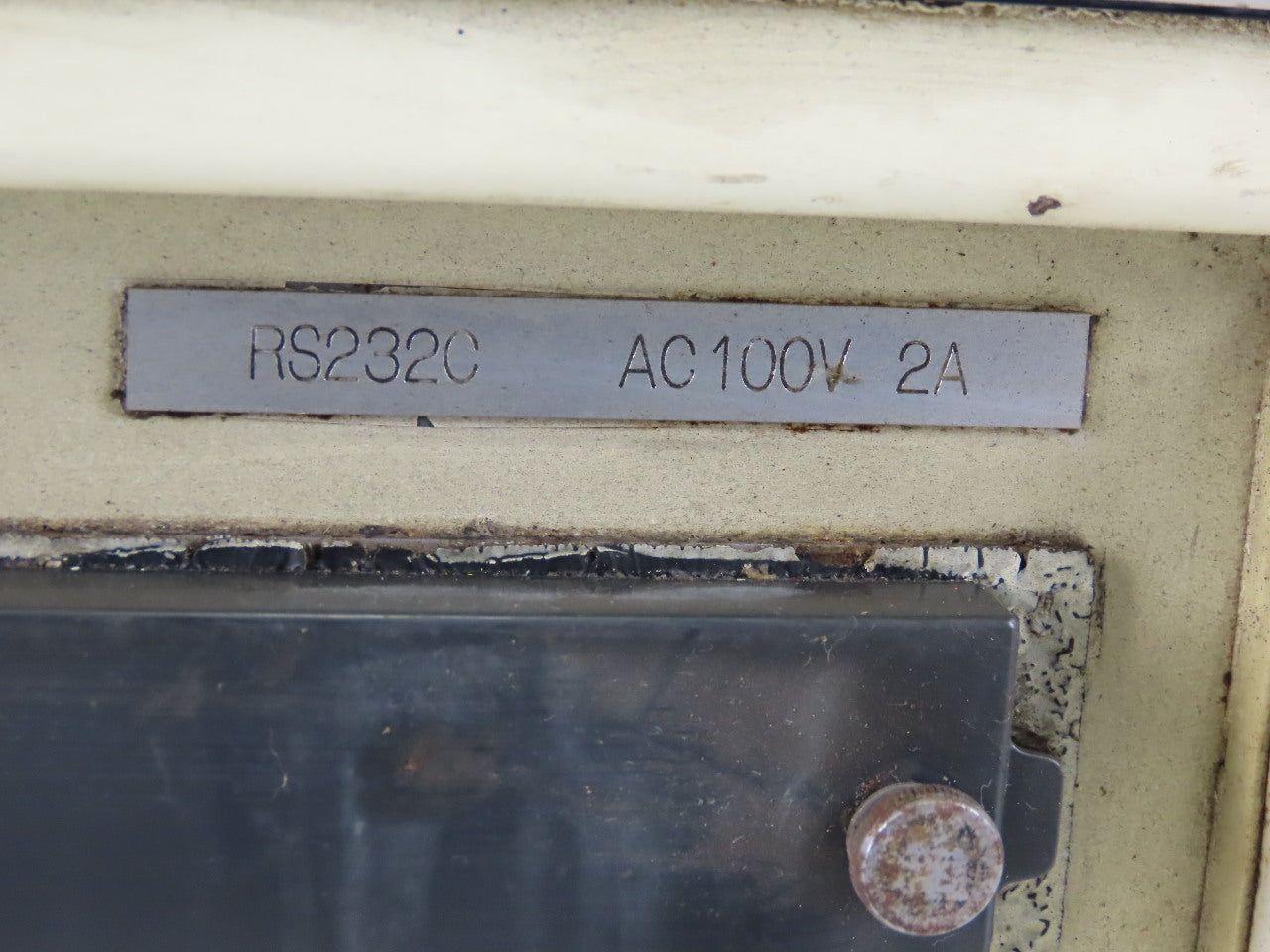Fuji Machine ANW-30T2 Twin Spindle CNC Lathe Operator Interface Control Panel