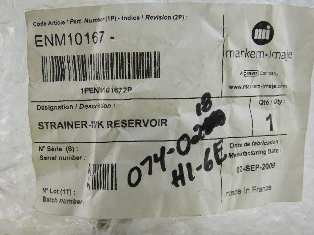 Markem ENM10167 Ink Reservoir Strainer