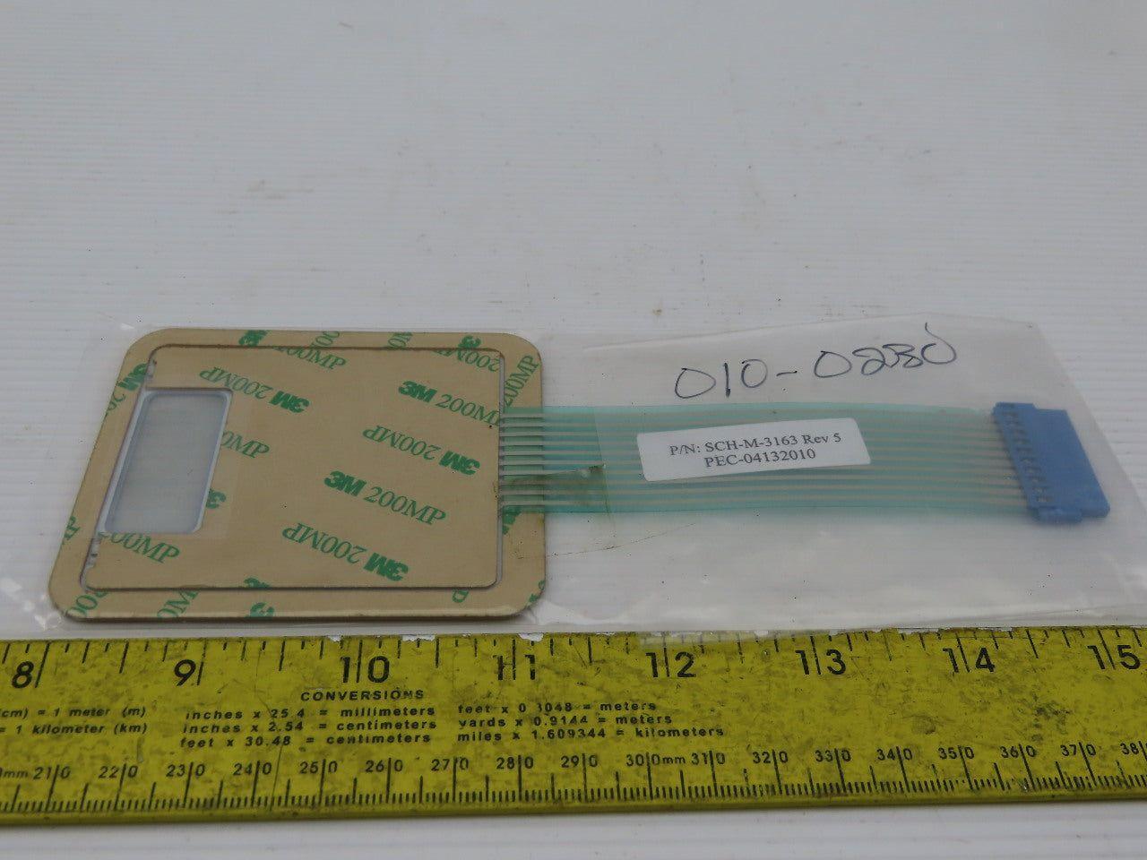 SCH-M-3163 Push Button I/O Replacement HMI Membrane