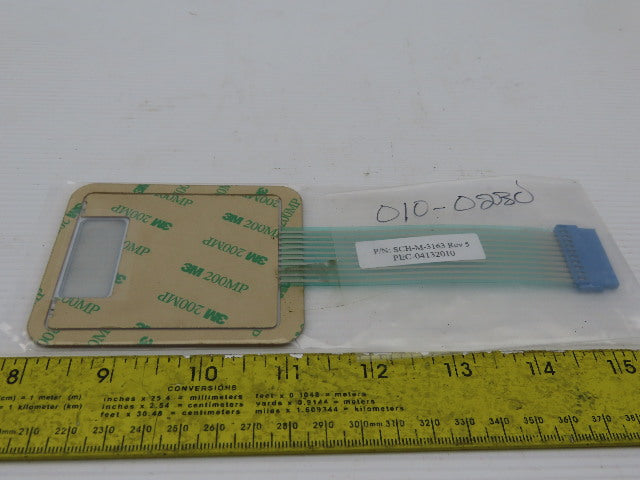 SCH-M-3163 Push Button I/O Replacement HMI Membrane
