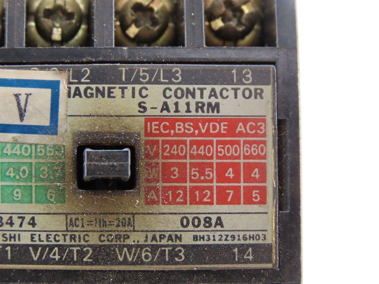 Mitsubishi Electric S-A11RM Magnetic Contactor W/2.8-4.4A Over Load Relay