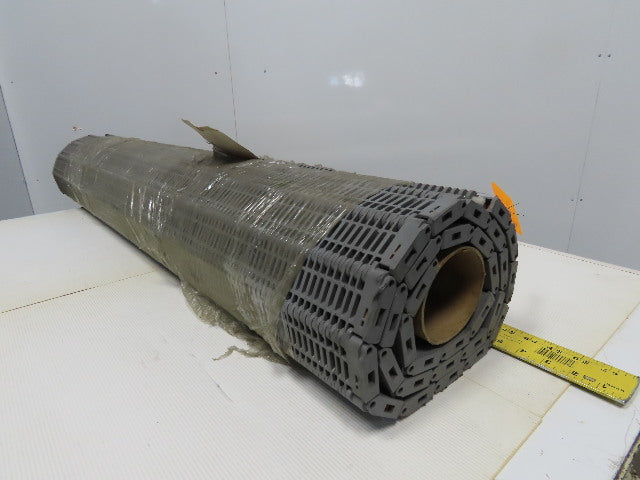 Intralox Ser 400 Gray Polypropylene Flush Grid W/Slidelox Conveyor 48.1" x 60"