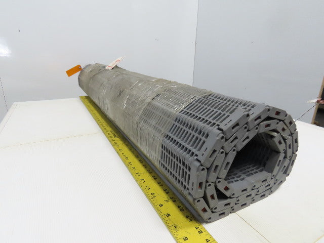 Intralox Ser 400 Gray Polypropylene Flush Grid W/Slidelox Conveyor 48.1" x 60"