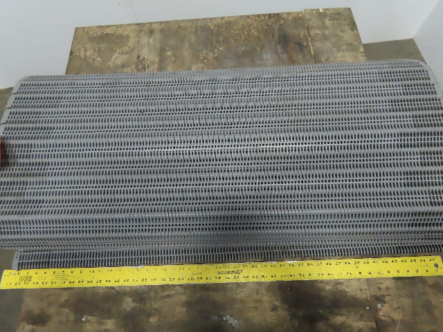 Intralox Ser 400 Gray Polypropylene Flush Grid W/Slidelox Conveyor 48.1" x 15'