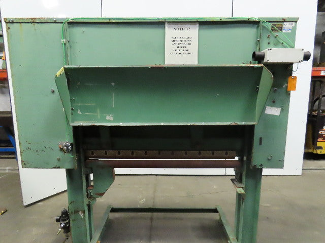 Mellon Eng. 16x36 41" Pneumatic Swing Cut-Off Shear 6-1/2" Stroke