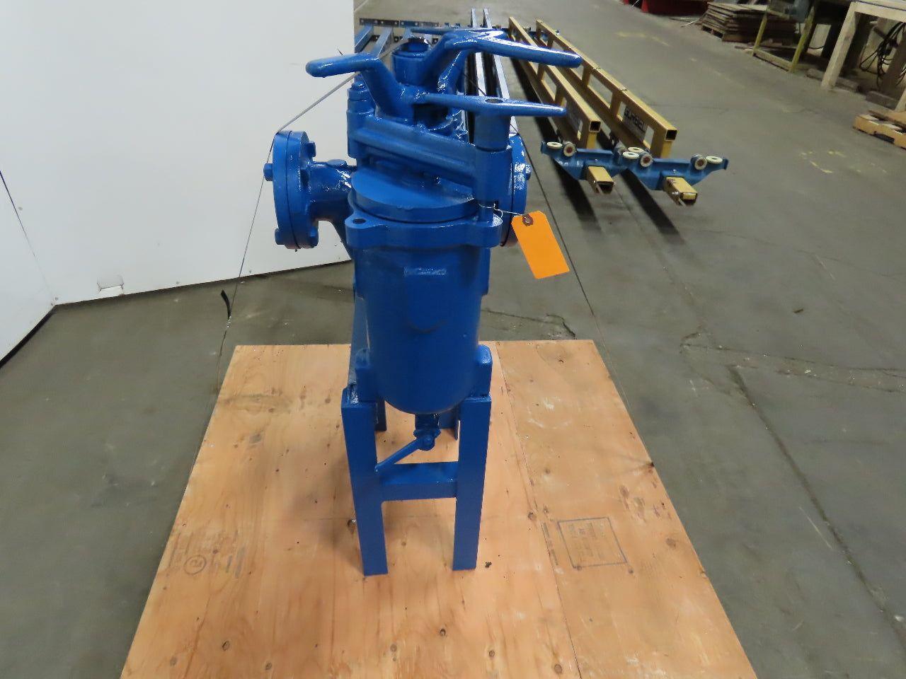 ZURN 560FYB 3" Flanged Iron Duplex Dual Basket Filter 125PSI Max Size 3