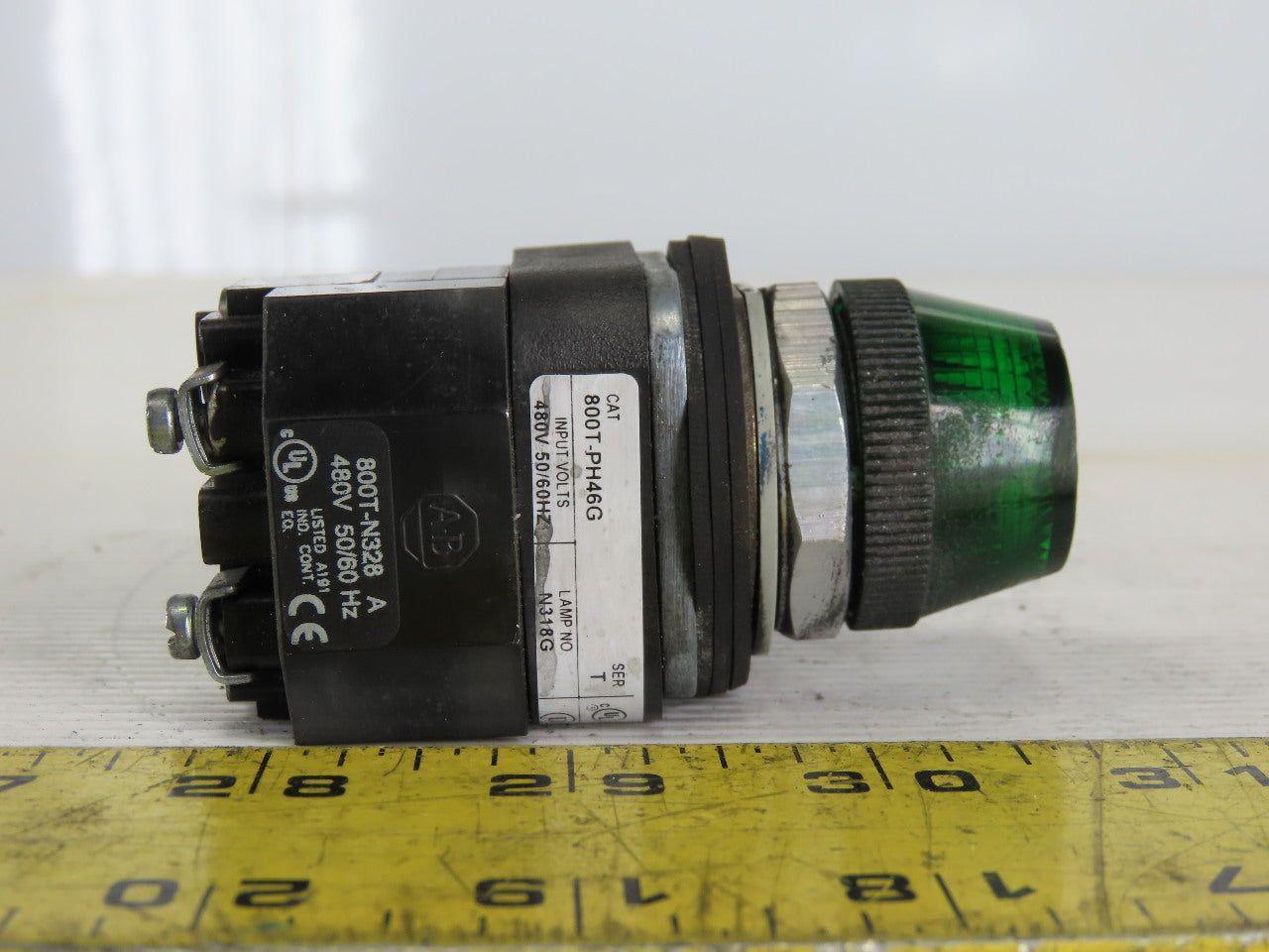 Allen Bradley 800T-PH46G/T 480V Green Light Series T