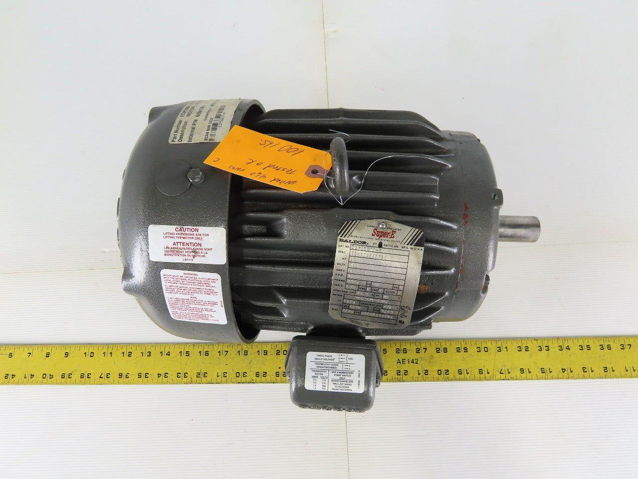 Baldor ECP366IT-4 3Hp 1780RPM 460V 182TC Frame 1-1/8" Shaft AC Motor