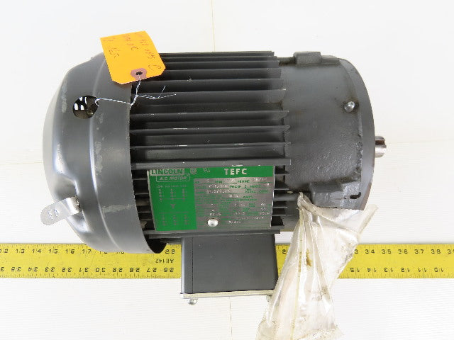 Lincoln 4187C 3Hp 3500RPM 230/460V 182TC Frame 1-1/8" Shaft AC Electric Motor