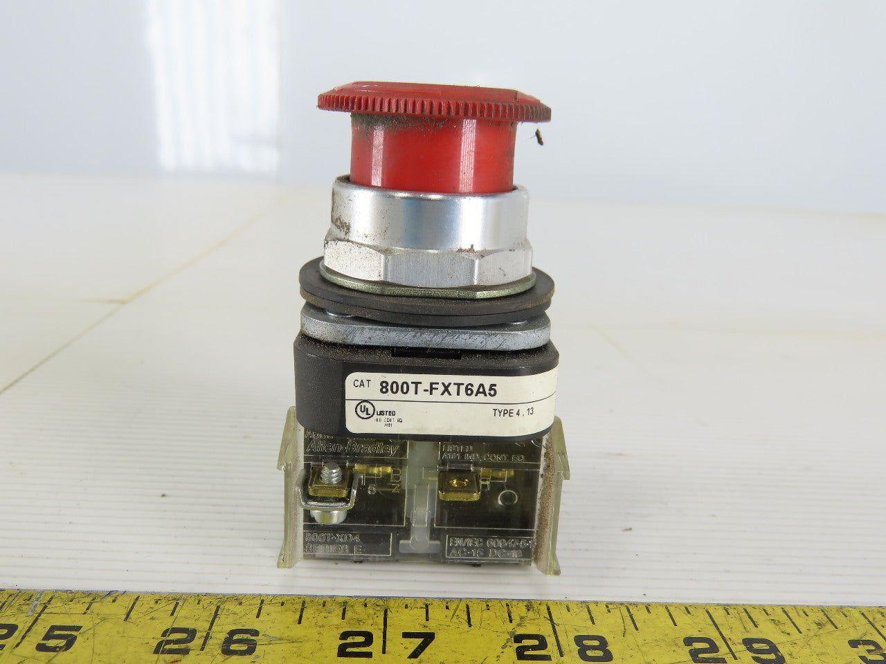 Allen Bradley 800H-FRX6AP/T E-Stop Twist Release 2 N.O Series T